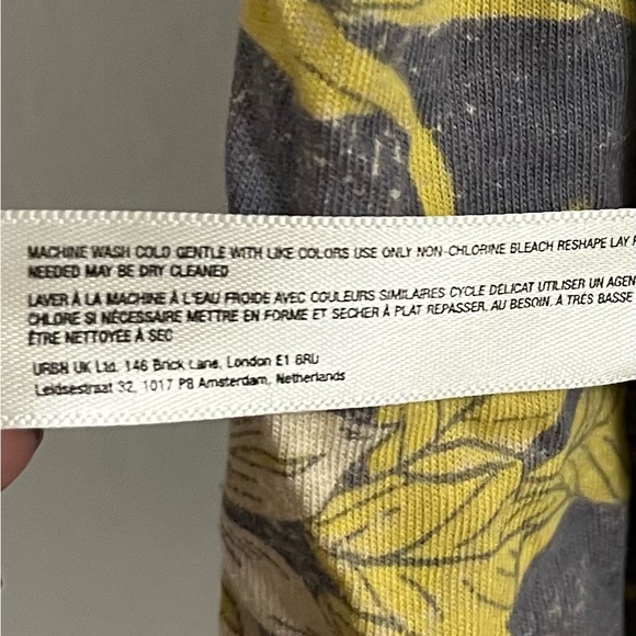 Anthropologie Daily Practice Tiered Ruffle Floral Knit mini dress - size xsmall - Picture 9 of 12